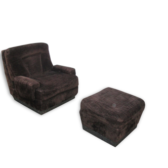 Armchair and footrest 1970