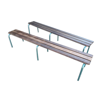 Industrial school bench Mullca 1960s