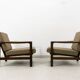 Fauteuils Mid-Century par Zenon Bączyk, années 1960, ensemble de 2