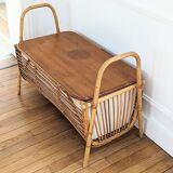 Rattan bench / chest