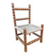 Chaise enfant corde et bois tourné
