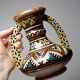 Small handled ceramic vase from Safi, signed, Morocco, 1960-1980.