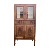 Old small glass display cabinet from the early 20th century.