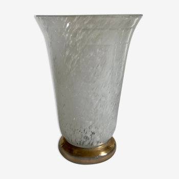 Vase en verre marmoréen