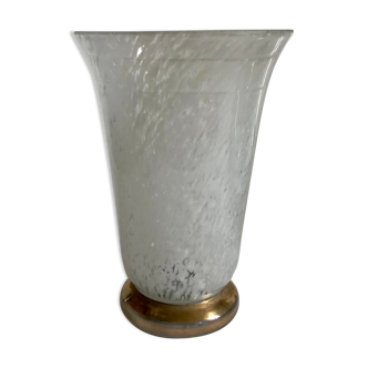 Vase en verre marmoréen