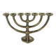 Chandelier brutaliste en bronze à 7 bras, années 1960-1970, milieu du siècle