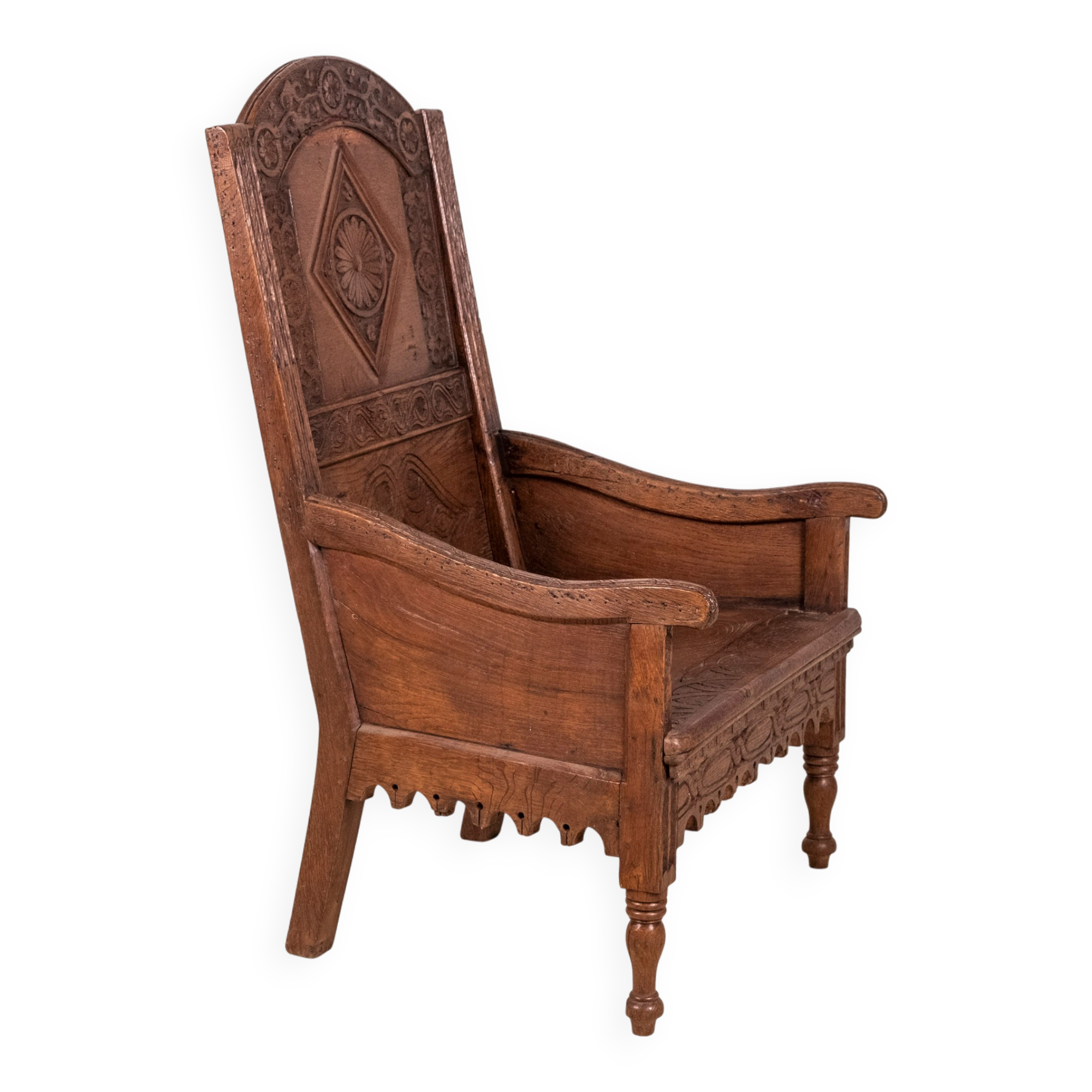 Early 19th Century Oak Wainscot Chair