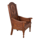 Chaise en chêne à lambris du début du 19e siècle