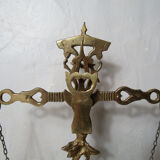 Vintage brass apothecary scale
