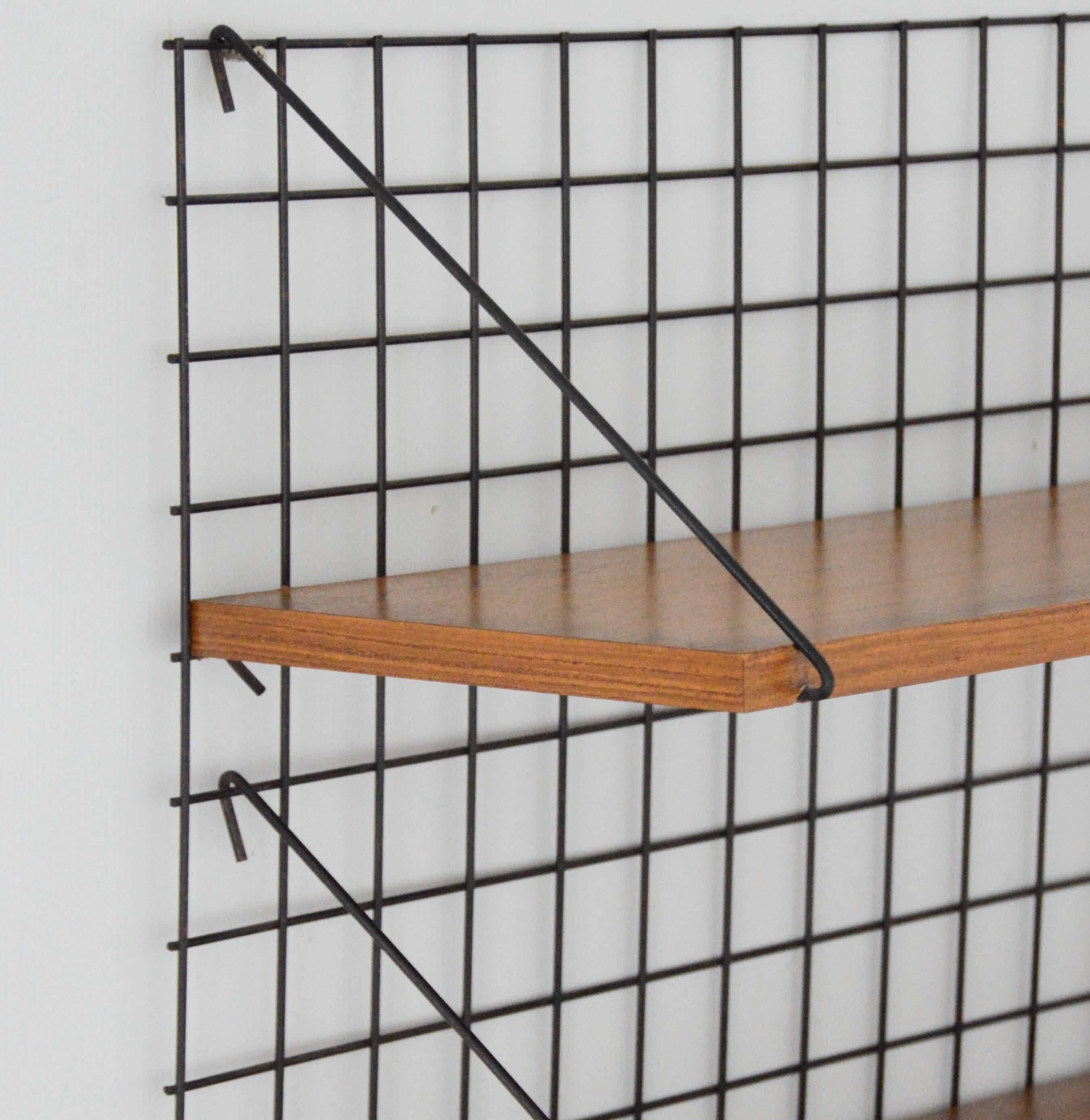 Meca wall shelf model by Pierre Guariche for Meurop, 1950s