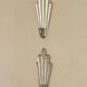 Pair of Swedish Pewter Wall Sconces, 1930s, by C.G. Hallberg, Stockholm