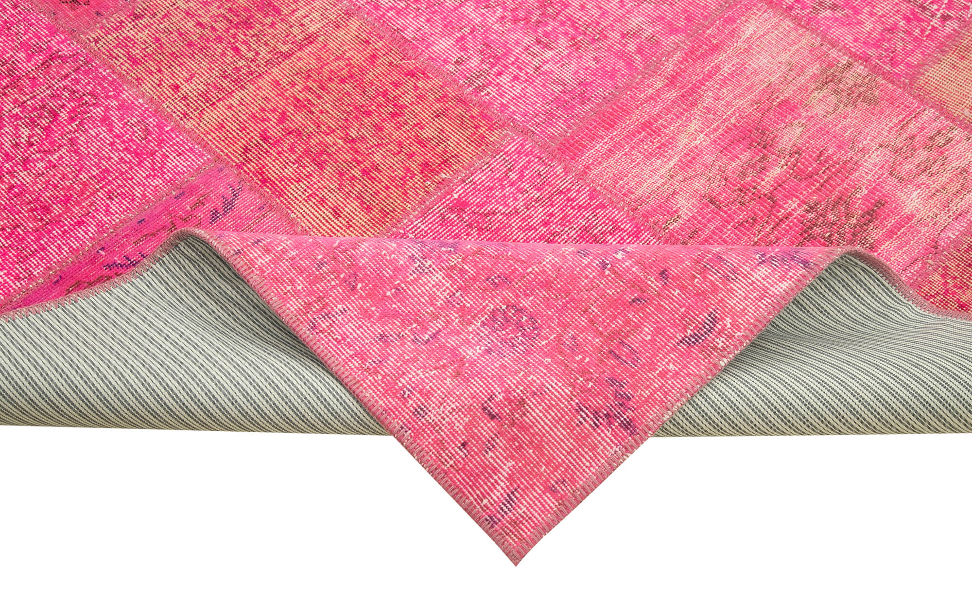 Tapis oriental surteint 200 cm x 300 cm tapis patchwork rose noué