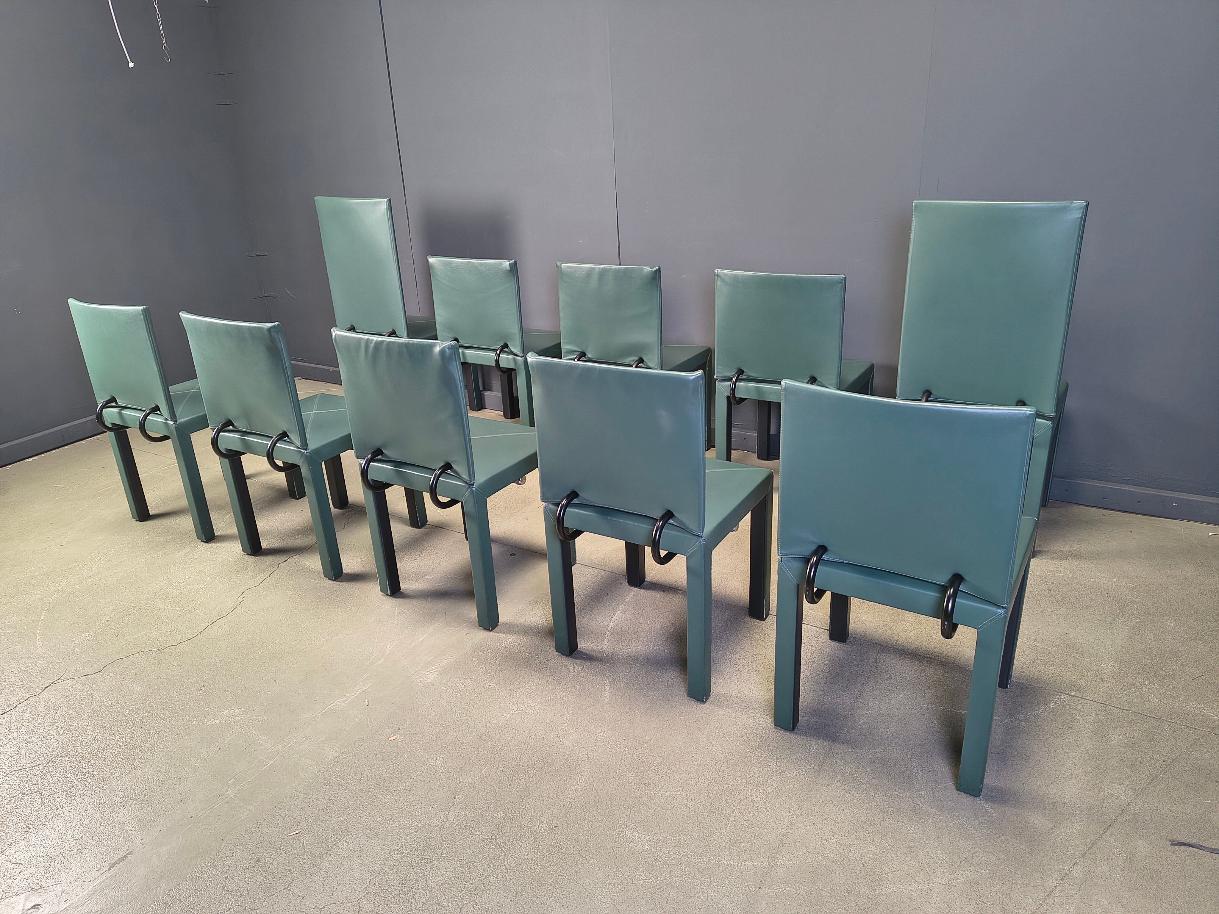 Arcadia dining chairs by Paolo Piva for B&B Italia set of 10
