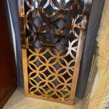 Vintage copper screen panel, sculpted, 1970s/80s, metallic color