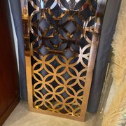 Vintage copper screen panel, sculpted, 1970s/80s, metallic color