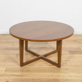 Round mid-century teak coffee table from Remploy, United Kingdom, 1970s