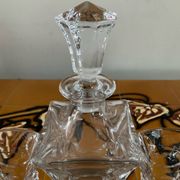 Vintage Bohemian crystal whisky set
