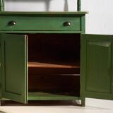 Ancien meuble de cuisine vert émeraude (vers 1920)