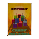 Jean Gadaud Poster, Credit National Loan for Industry 1973