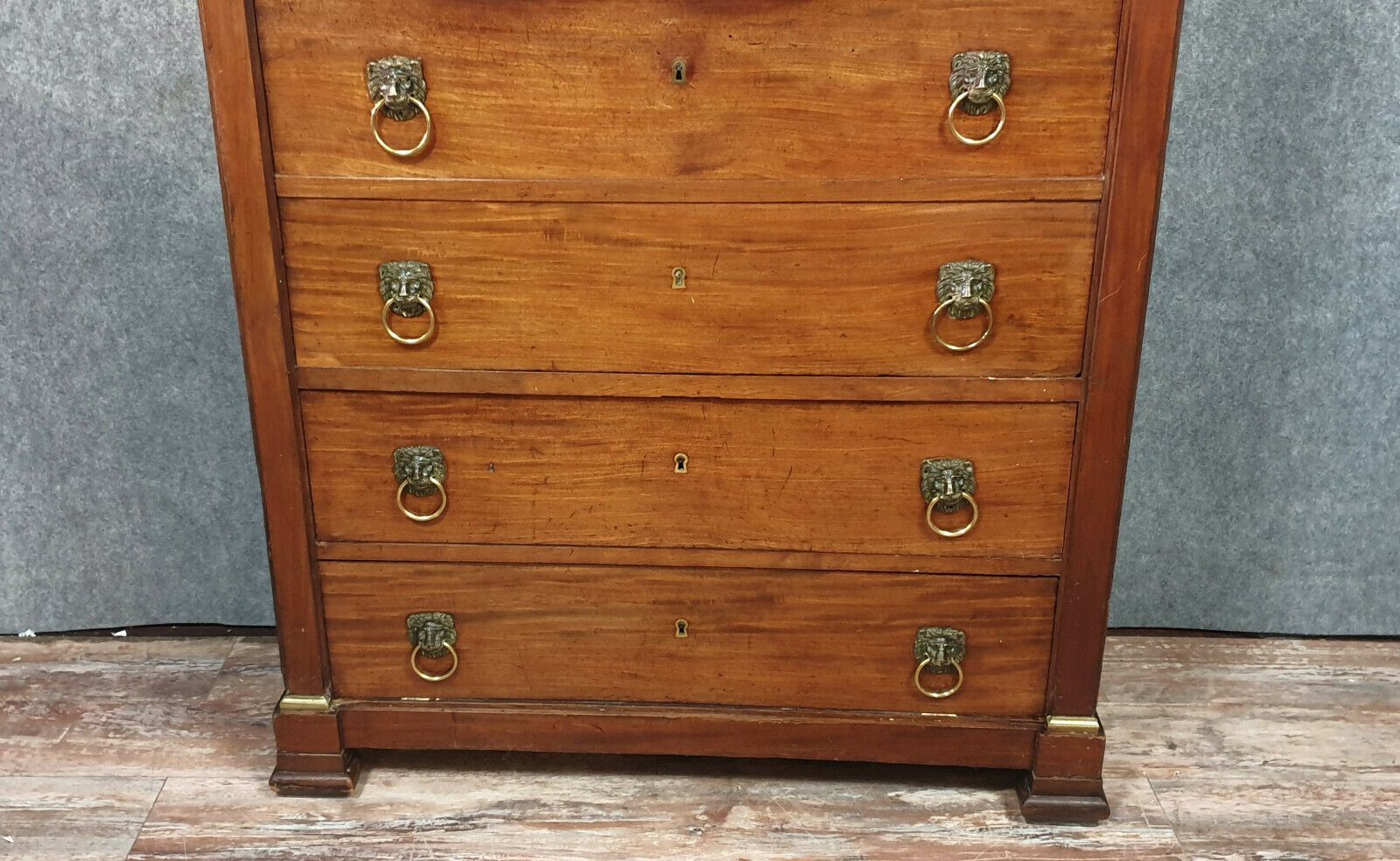 Secretary in false pretence of weekly Empire era in mahogany around 1810