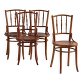 Antique bentwood chairs in Thonet style – Central Europe, circa 1930 – Set of 4 pieces #8