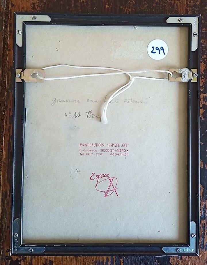 Enhanced etching - Christine Delessert - Lyonnaise school