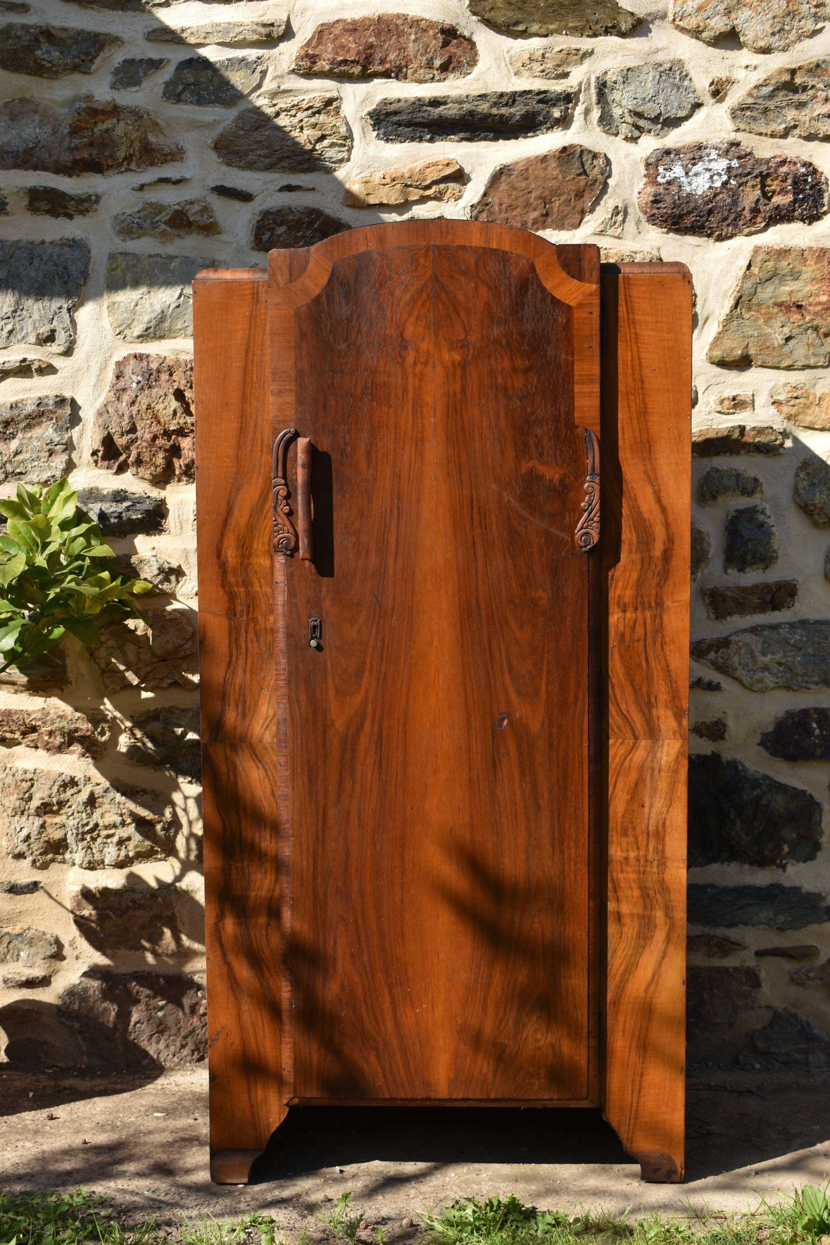 Small Art Deco compartmentalized cabinet