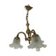 Ancient bronze chandelier 3 branches