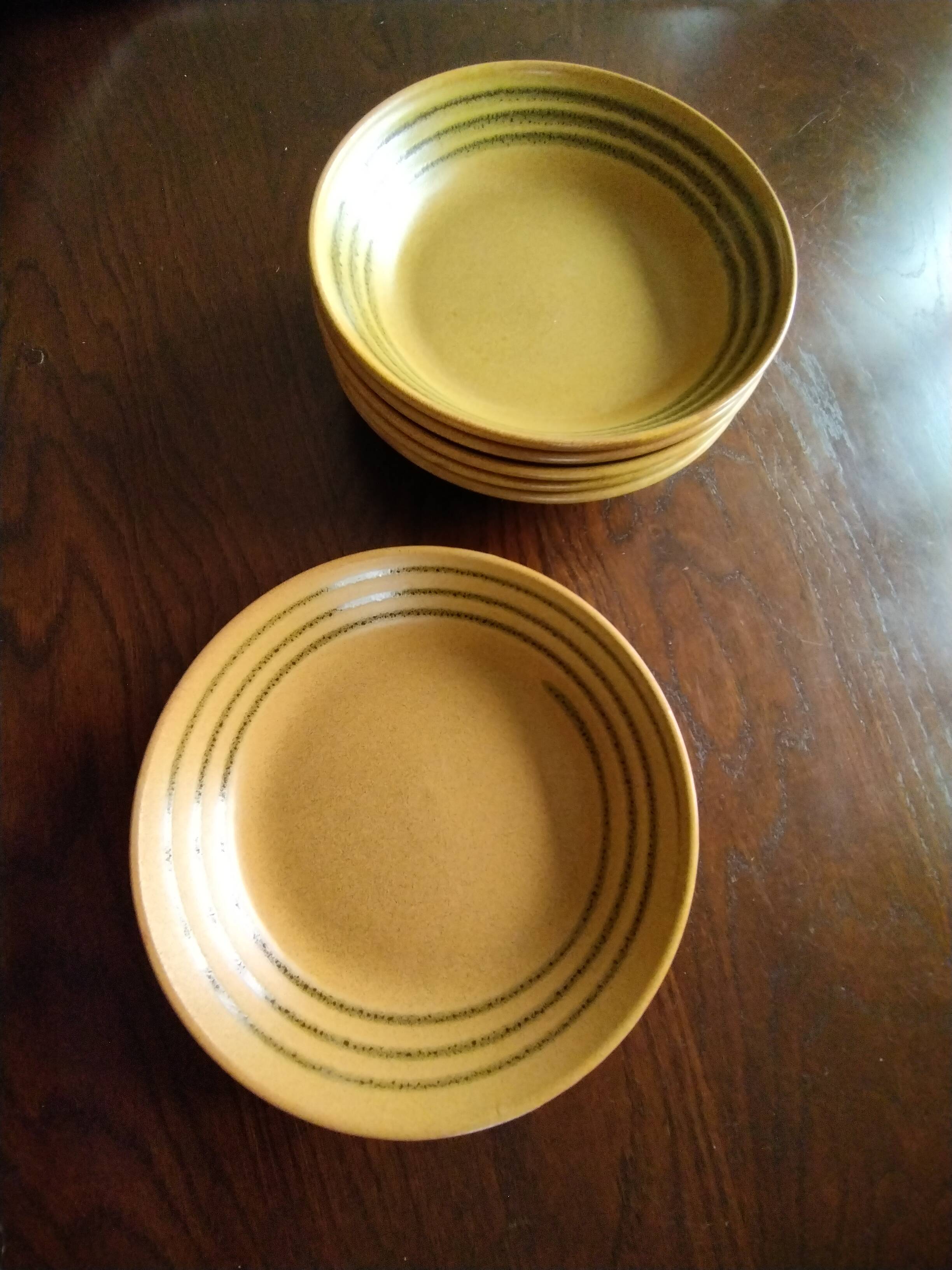 6 Sarreguemines “Chaumière” soup plates