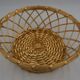 Vintage braided metal wire basket