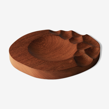 Iroko wooden plate