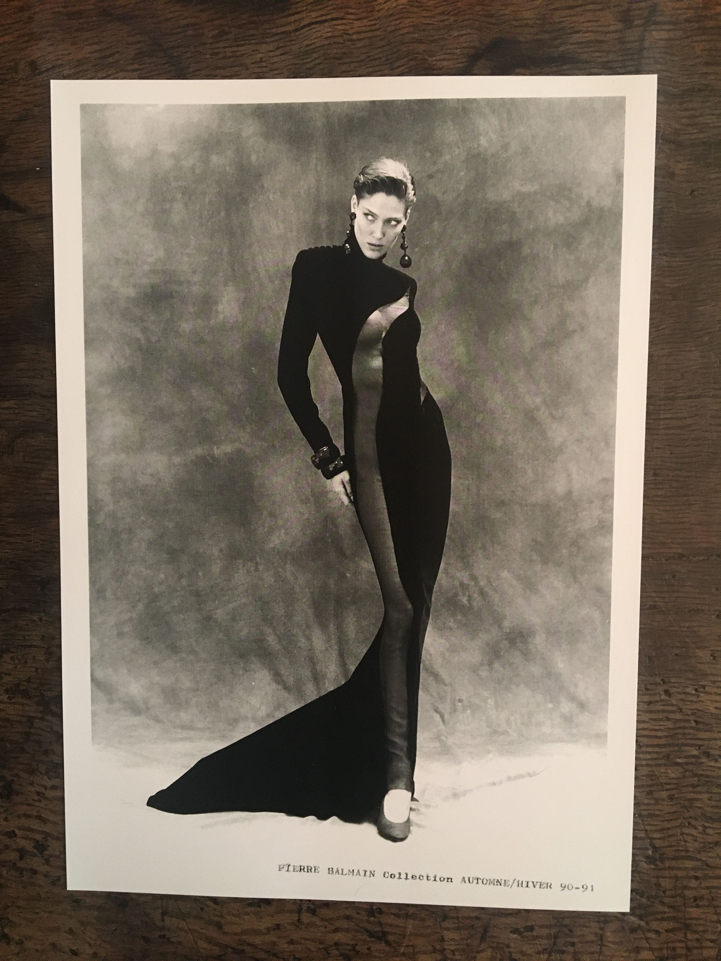Pierre Balmain vintage fashion illustration by Erick - his photography