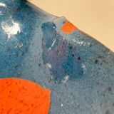 Abstract glazed ceramic fruit bowl / bowl / fruit basket