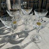 Lot 6 verres en cristal