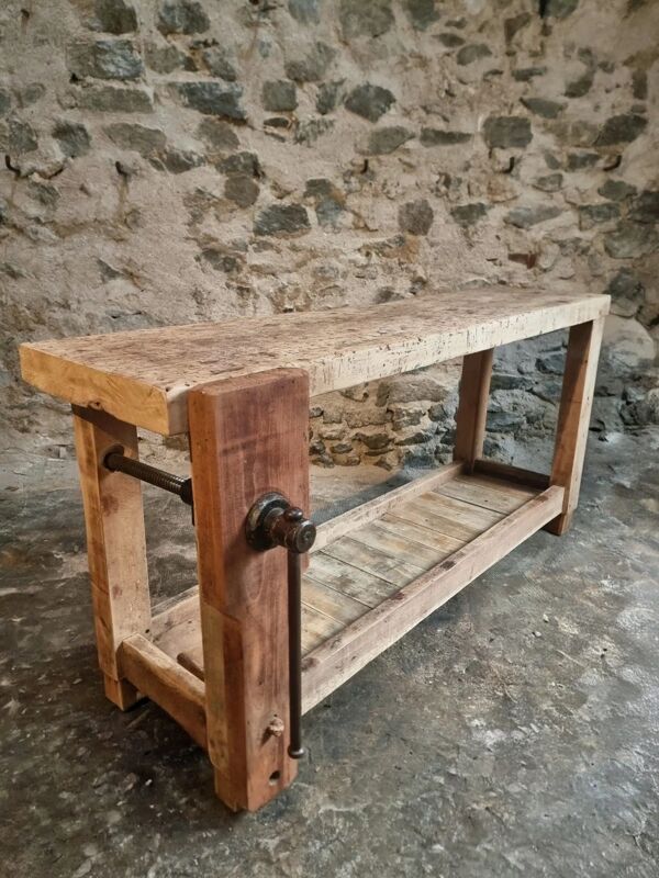 Table console établi français ancien, vers 1900