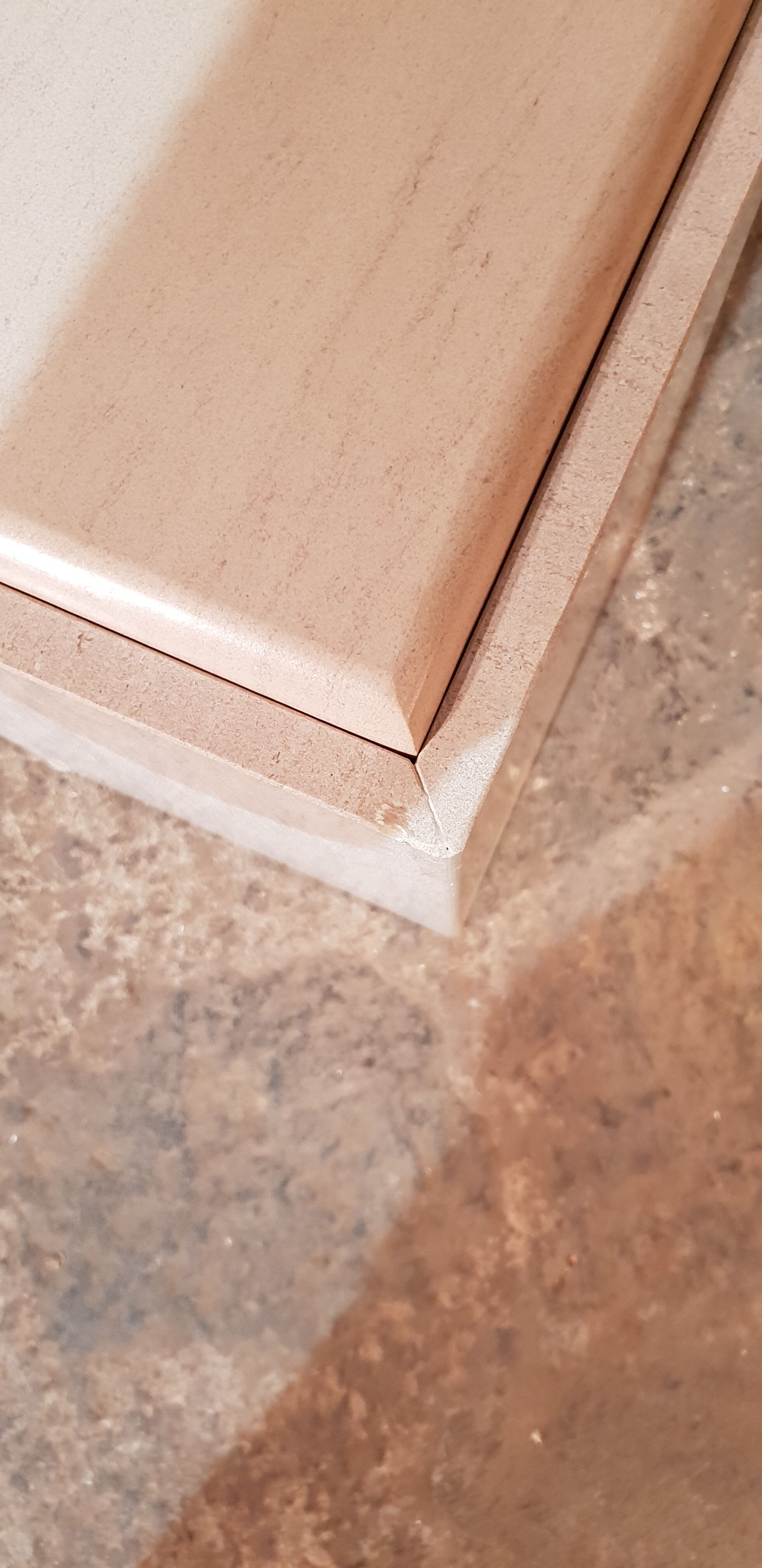 Travertine coffee table