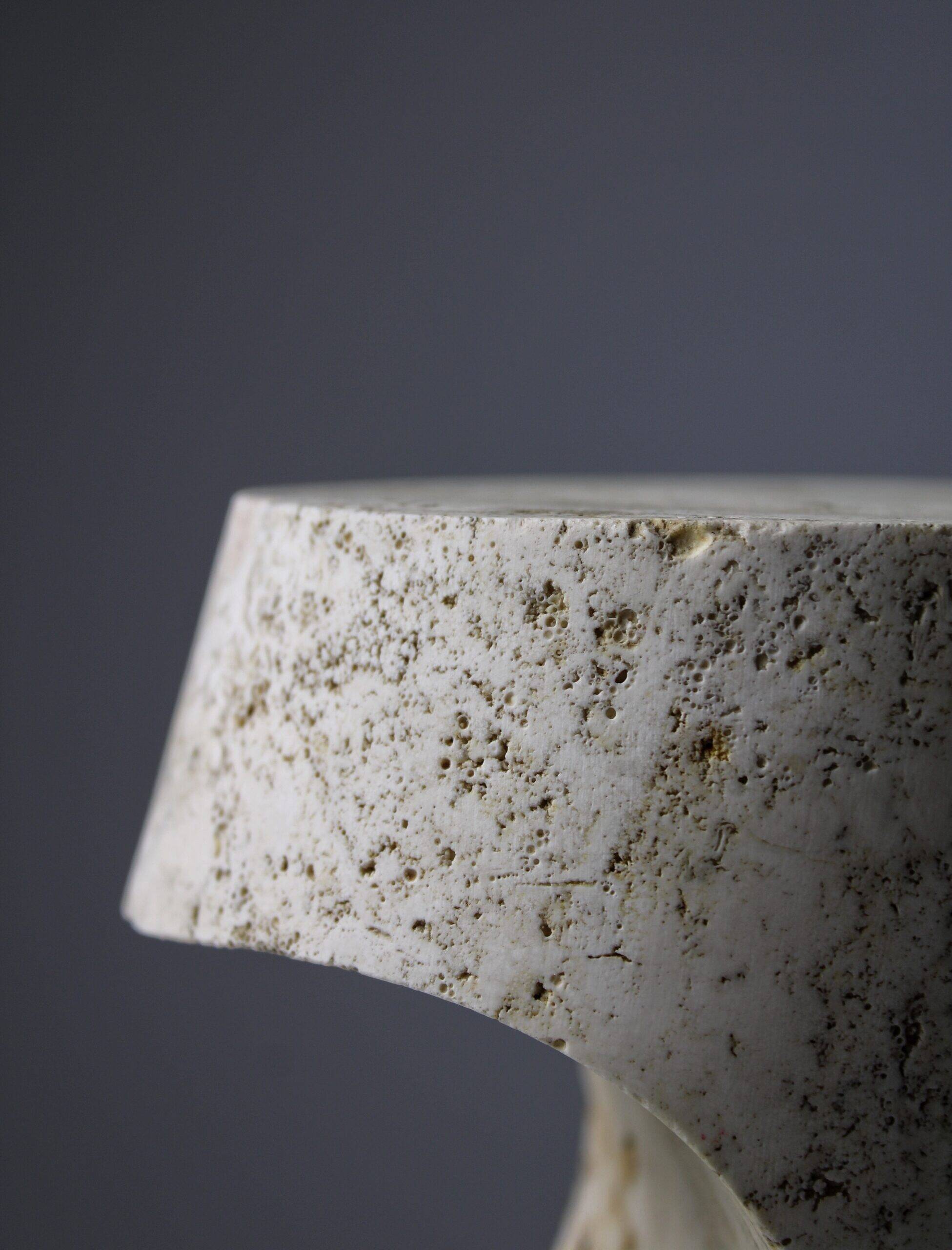 Travertine table lamps by Giuliano Cesari & Enrico Panzeri for Nucleo Sormani, 1971