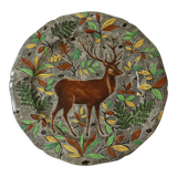Plat rond Gien Rambouillet cerf