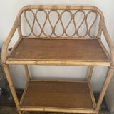 Small Rattan & Bamboo Shelf