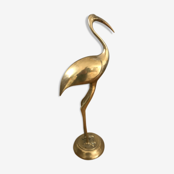 Brass Heron 31 cm
