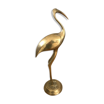 Brass Heron 31 cm