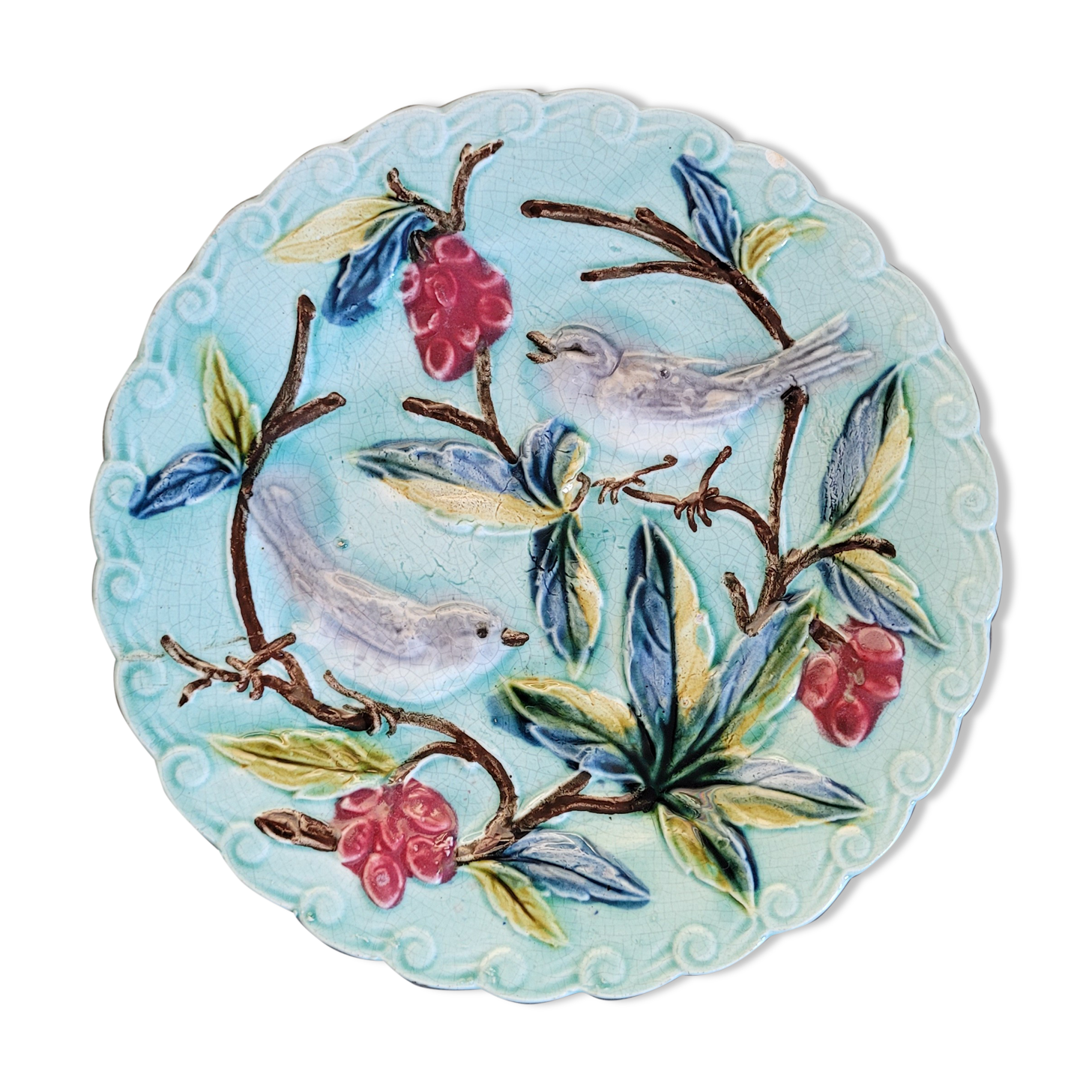 1970 dabbling dessert plate