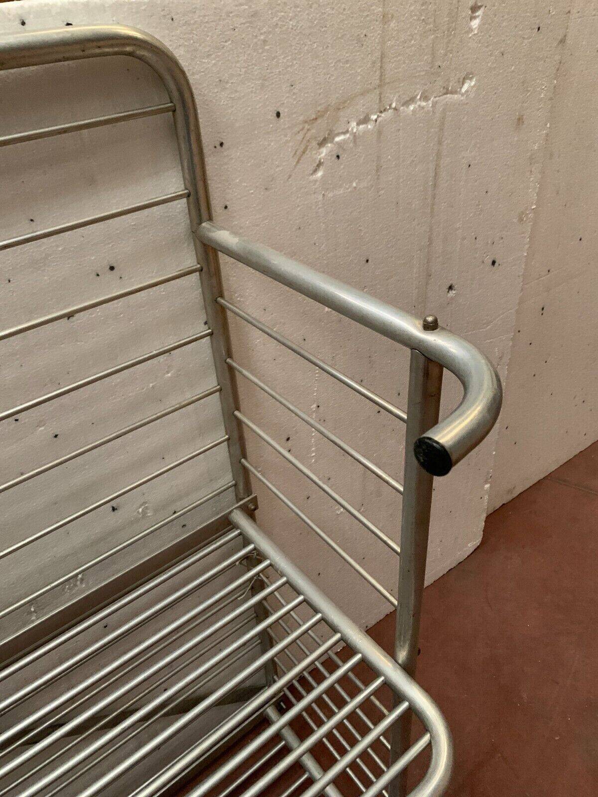 20th century curved aluminum bakery rack