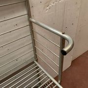 20th century curved aluminum bakery rack