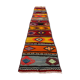 Old Turkish narrow Kilim Runner 250x45 cm, shabby chic, vintage kelim Colourful