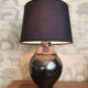 Black ceramic lamp