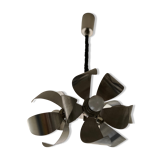 3-flower chrome chandelier