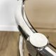 Half-moon side table double chrome tray and smoked glass 70's