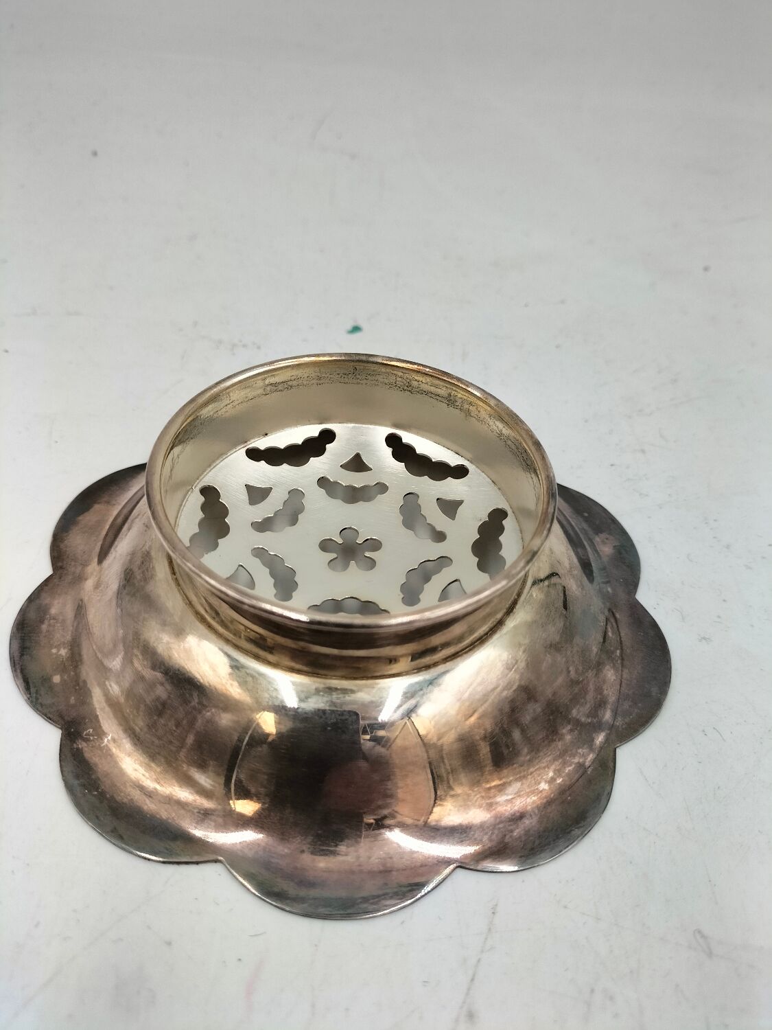 Silver-plated butter dish