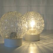 Pair of wall lamps / set of ceiling lights / mid-century flush mount lighting / vintage sconce lamps